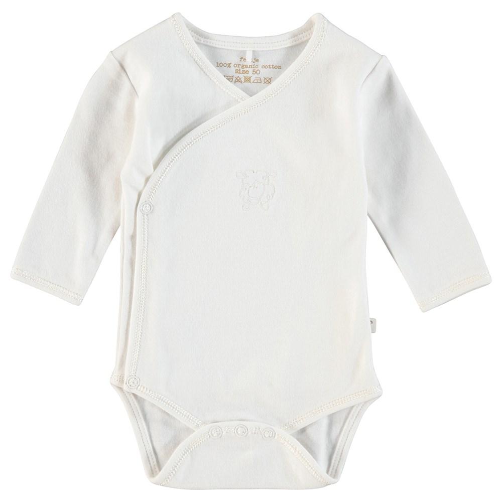 Feetje, nos 302287 offwhite romper body wikkelromper met omslag baby