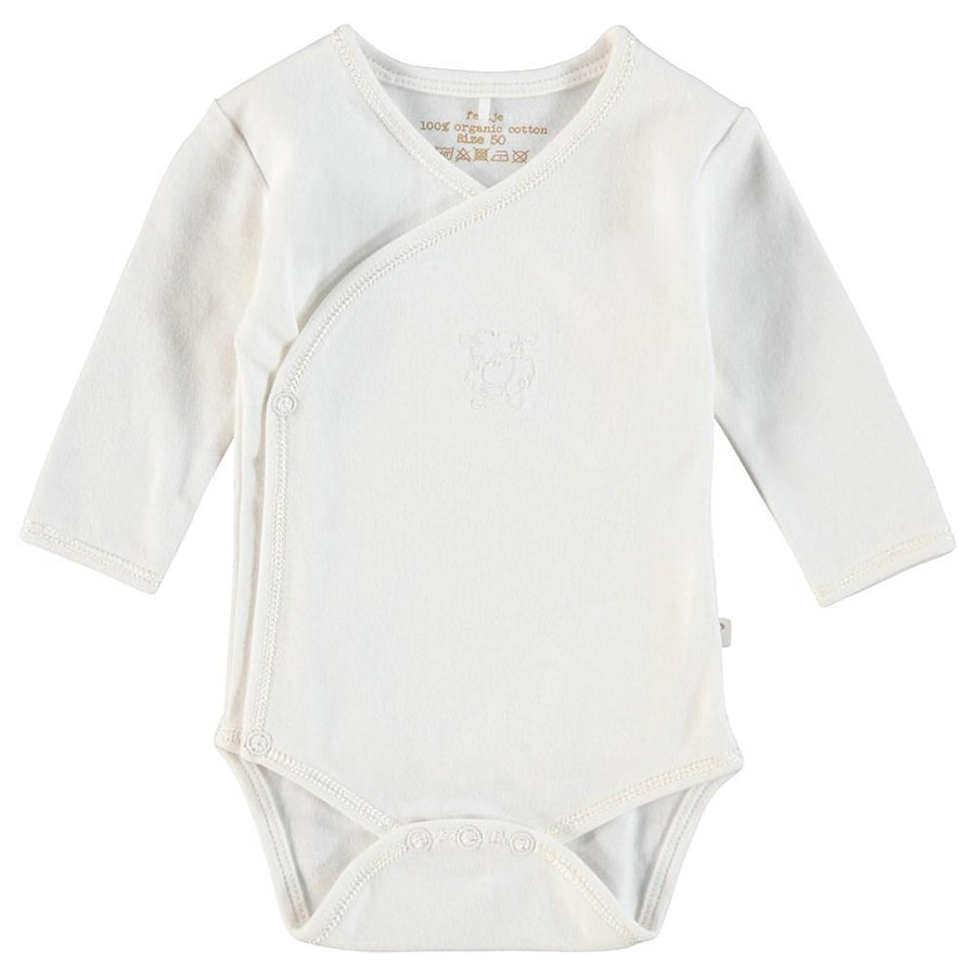 Feetje, nos 302287 offwhite romper body wikkelromper met omslag baby