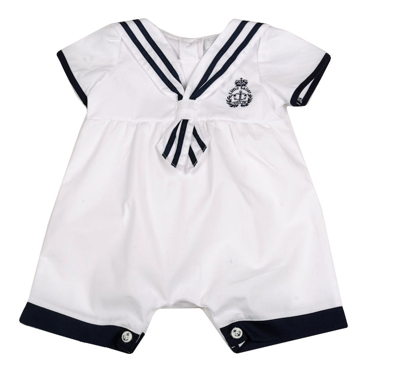 AVG1255 aarvark, kort boxpak, jumpsuit, romper jongen nautisch, little sailor katoen