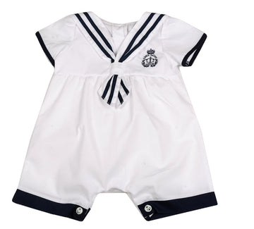 AVG1255 aarvark, kort boxpak, jumpsuit, romper jongen nautisch, little sailor katoen