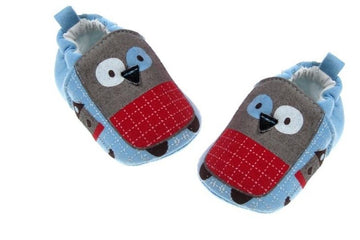 B2080 soft touch slofjes schoentjes blauw uil