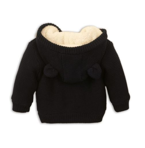 Gevoerd vest / jasje, donkerblauw met capuchon - Minoti