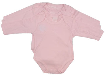 JTC2743LG just too cute, basis romper set 3 stuks roze, lange mouw katoen meisje