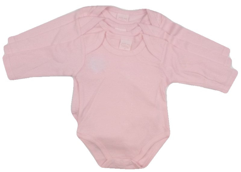 JTC2743LG just too cute, basis romper set 3 stuks roze, lange mouw katoen meisje