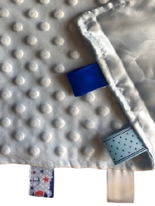 Knuffeldoekje, labeldoekje - blauw