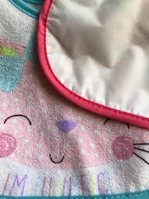 Set van 7 slabbers - roze, bunny