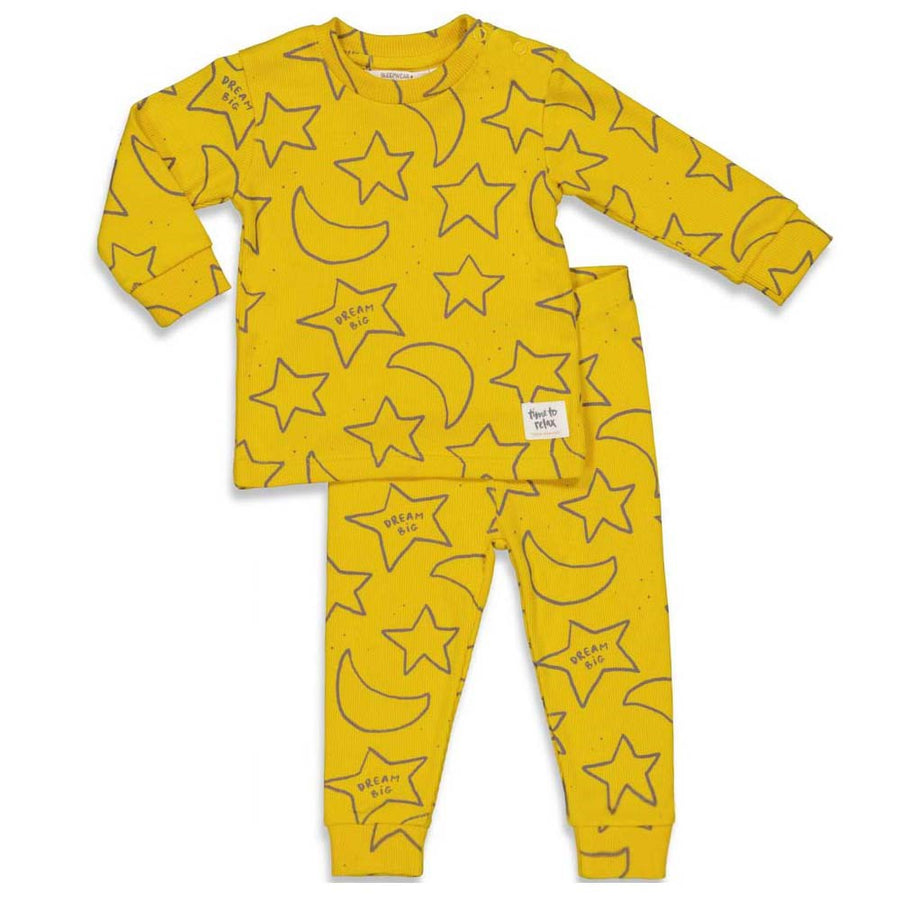 baby special edition, pj, pyjama, huispak wafel geel, okergeel , jongen meisje Feetje