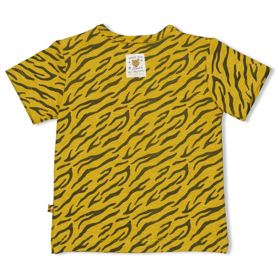 Shirt / top kort, Go wild - tijger print, Feetje