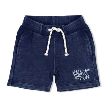 Feetje, korte broek, here comes the fun, donkerblauw wash, 52100228