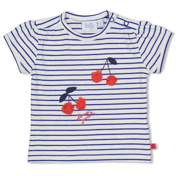 Feetje, shirt top kort gestreept kersjes, cherry sweetness, 51700588