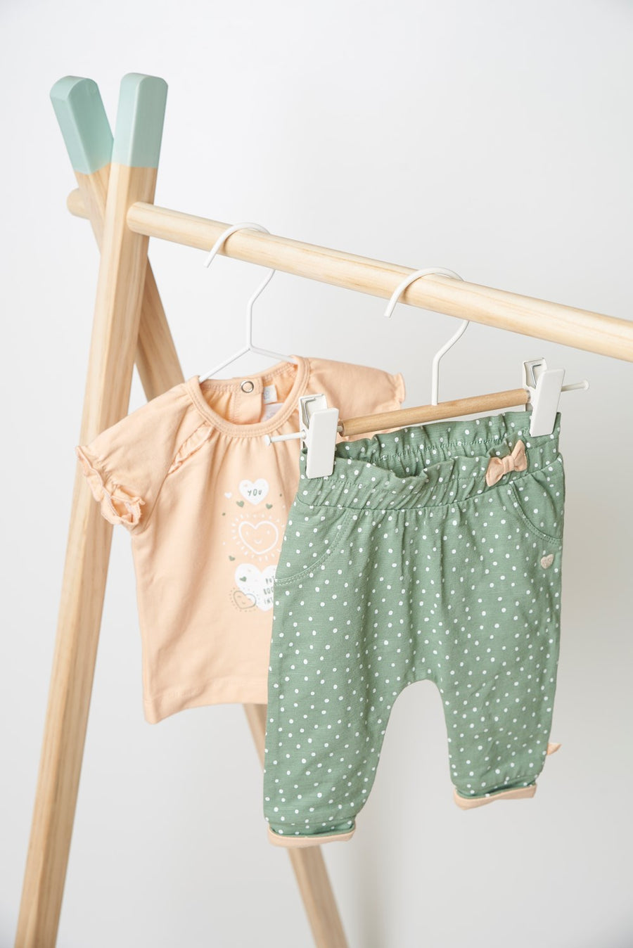 Shirt / top kort, hearts - Feetje