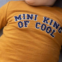 Shirt / Top lang, mini king - king of cool, camel - feetje