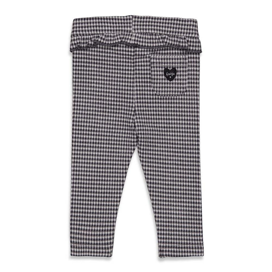 Broek lang, Ohh la la - zwart/wit, feetje
