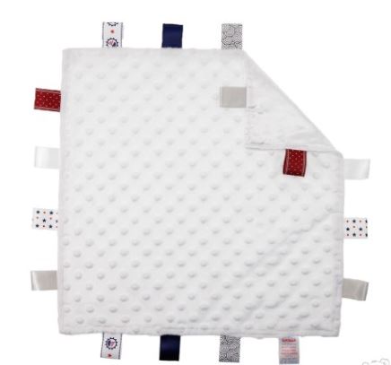BC15 soft touch wit, labeldoek, tutdoek, knuffeldoek