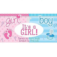 baby kraskaart gender reveal geslachtsonthulling jongen of meisje
