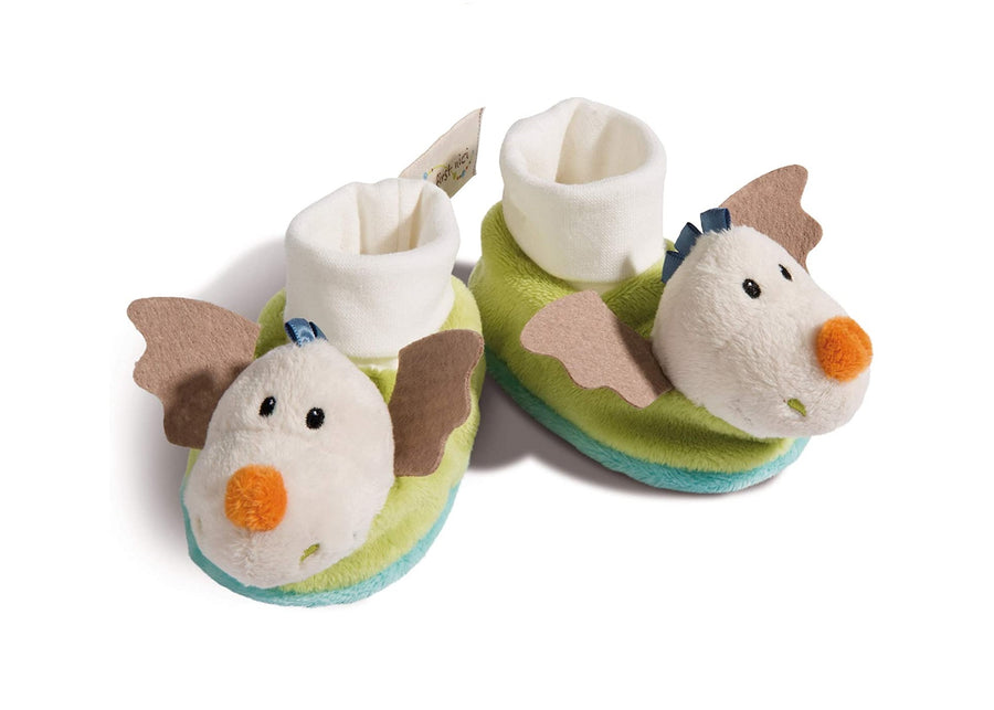 43703 nici, slofjes baby, multikleur draak, schoentjes