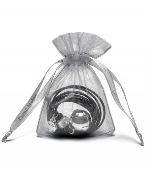 Zwangerschaps-ketting / Babybel - verzilverd, ballchain met hart - Proud Mama